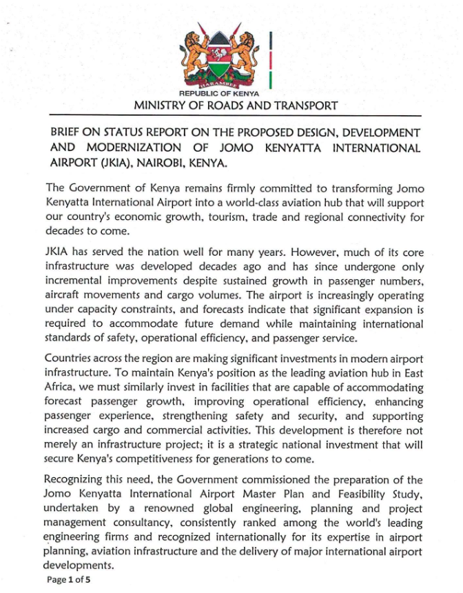 JKIA Modernization and Expansion to Cost KSh154.2 Billion - CS Davis Chirchir - Image 2