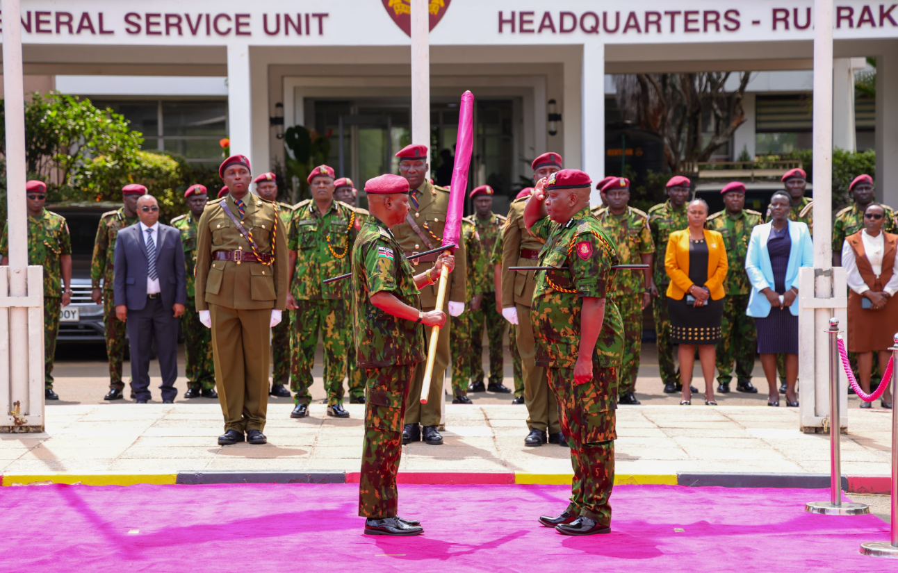 Johana Tonui Takes Over from Ranson Lolmodoni as New GSU Commandant at Ruaraka