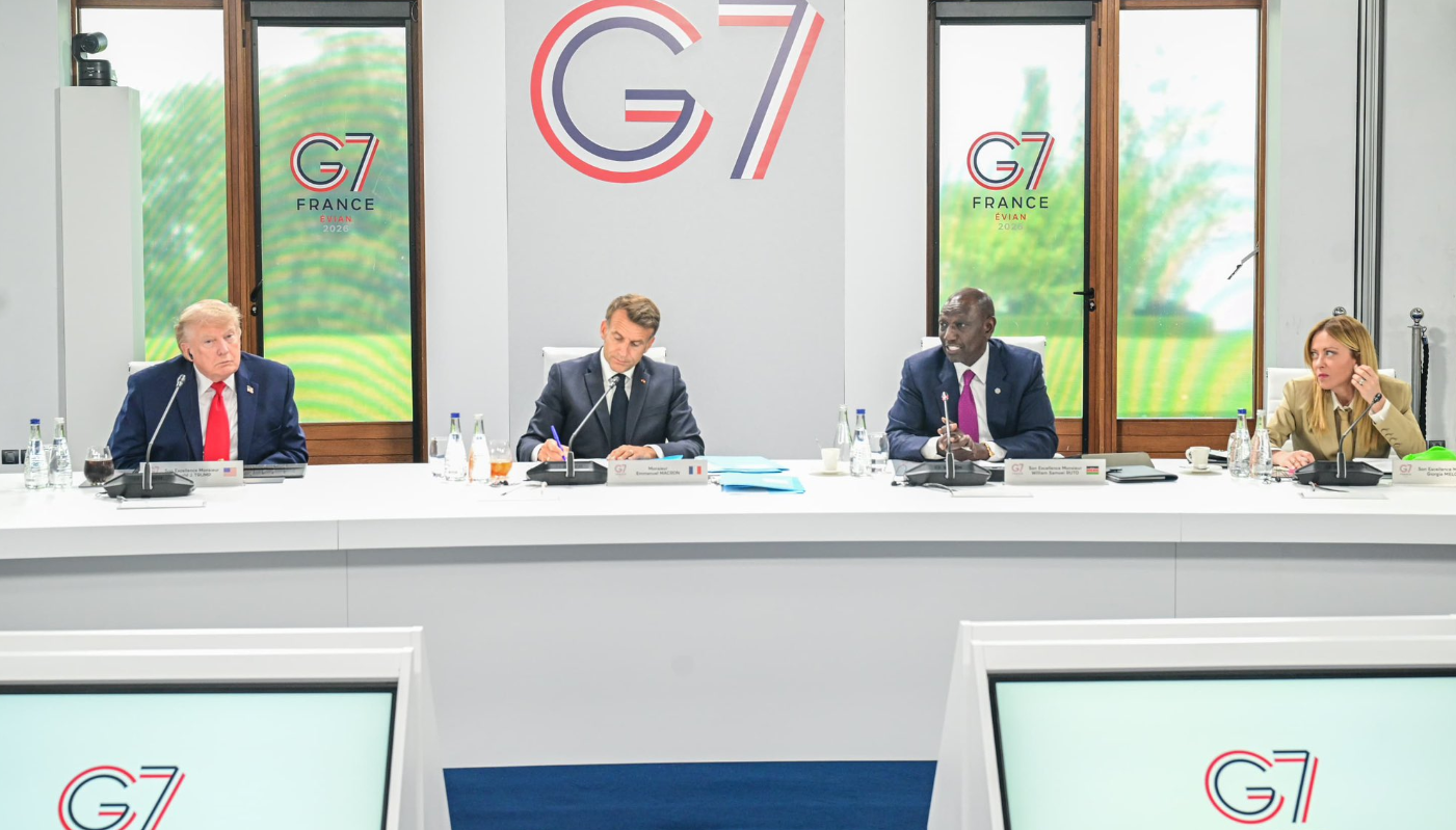President William Ruto Photos at the G7 summit in France - June 2026