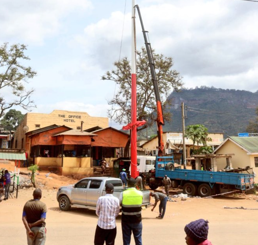 Taita Taveta County Installs Solar High Mast Lights in Mwatate CBD - Image 2