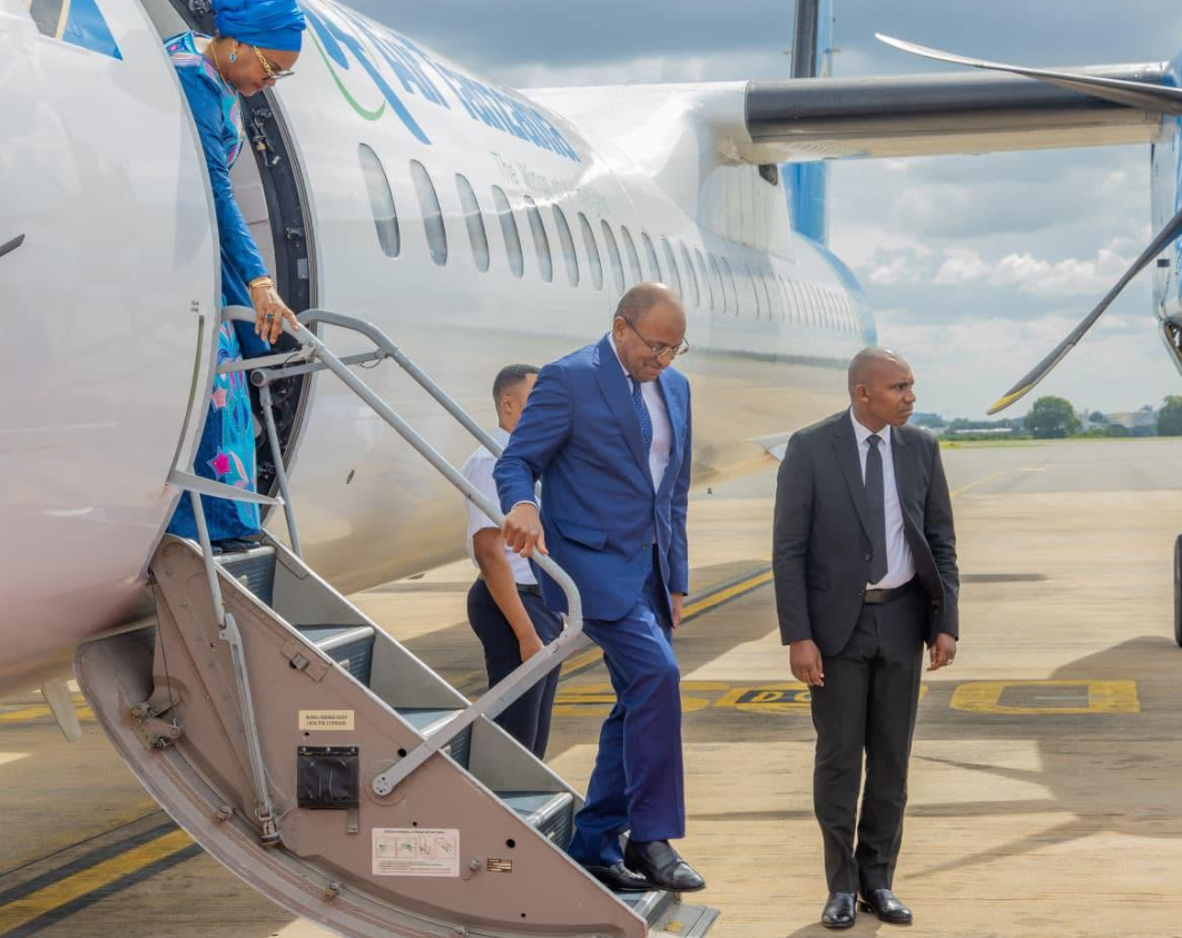 Zanzibar President Hussein Ali Mwinyi arrives in Kenya for 11th Our Ocean Conference